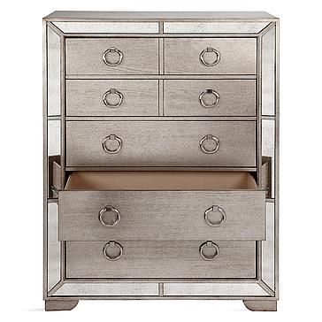 Ava 5 Drawer Chest Mirrored Chests Dressers Collections Z