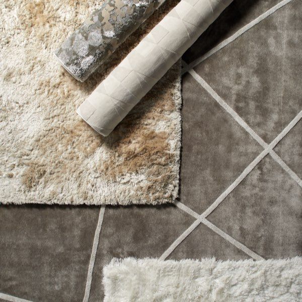 Silver Shaggy Hand-Woven Rug CLEARANCE STOCK up to 70% off Retail Price 